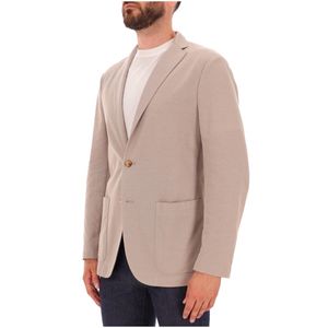 Beige unstructured cotton jacket
