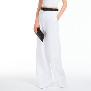 Pantalone fluido in viscosa e lino Gary