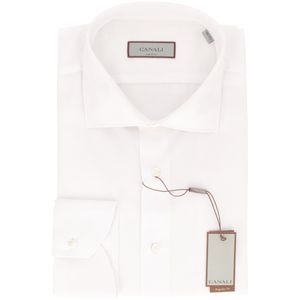 Camicia regular fit bianca in puro cotone