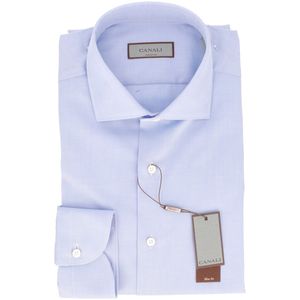 Camicia slim fit tinta unita in cotone