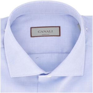 Camicia slim fit tinta unita in cotone