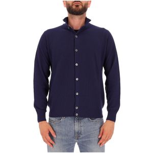 Cardigan in cotone crepe Made in Italy