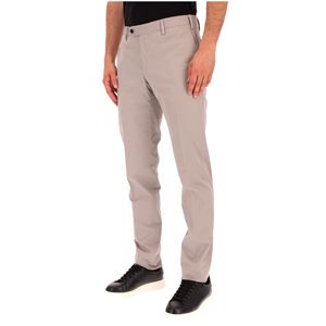 Pantalone grigio in cotone stretch