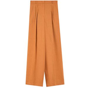 Pantalone svasato in viscosa e lino Diletta