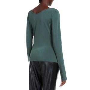 T-Shirt manica lunga in crêpe Ragazza