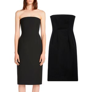 Abito bustier in doppio di cotone Editta