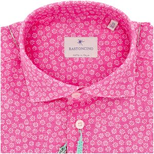 Pink Simo shirt in linen and cotton