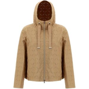 Bomber ricamato in gabardina