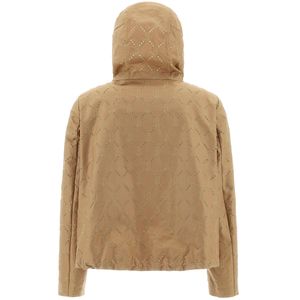 Bomber ricamato in gabardina