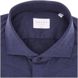 Camicia Tailor Fit active blu melange