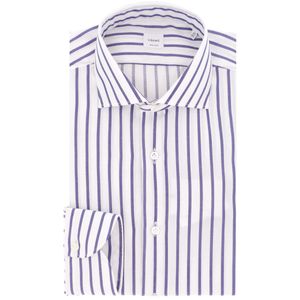 Camicia bianca a righe blu no iron