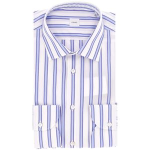 Camicia a righe in cotone con pochette