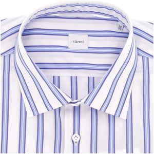 Camicia a righe in cotone con pochette