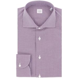 Camicia viola in cotone a maniche lunghe