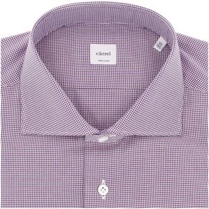 Camicia viola in cotone a maniche lunghe