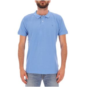 Cotton pique polo shirt with logo