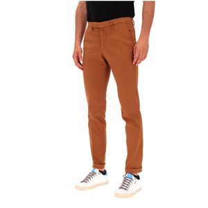 Pantalone in cotone organico con microtrama