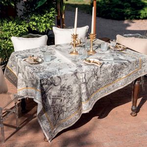 Tantra tablecloth 170x170 in linen