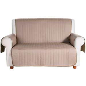 Bicolor three-seat sofa cover