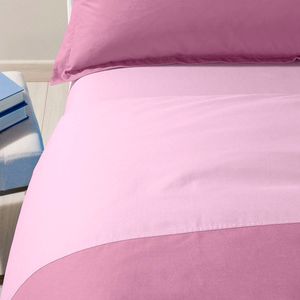 Solid color double duvet cover set