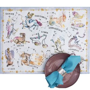 Set 2 tovagliette zodiaco 37x48 cm