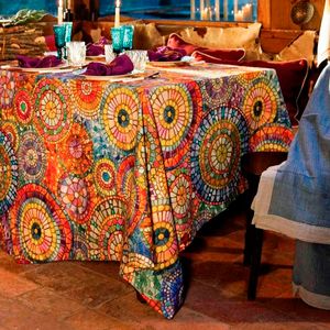 Monreale rectangular cotton tablecloth 140x170