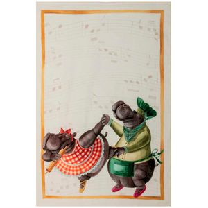 Figaro tea towel 50x70