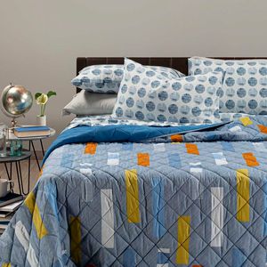 Denim single bedspread