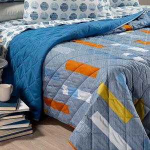 Denim single bedspread