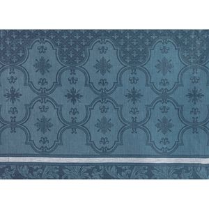 Tovaglietta Armoiries blu in lino 50x36