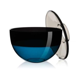 Shibuya vase in blue and smoky grey