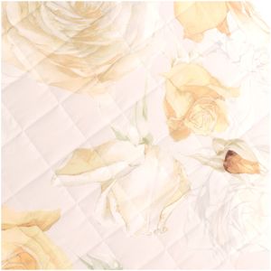Copriletto trapuntato Rose 270x270 cm