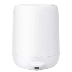 They are White 3 liter pedal bin