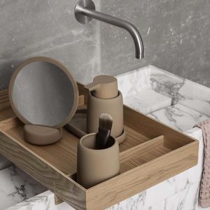 Toothbrush holder They are beige