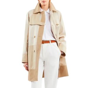 Trench doppiopetto in gabardine tecnico