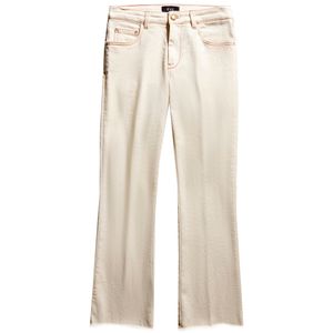 Jeans with fringed bottom
