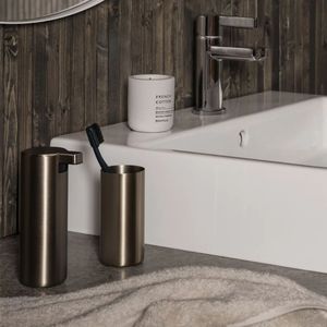 Modo toothbrush holder in brass colour