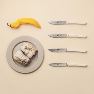 Set 4 coltelli bistecca crema