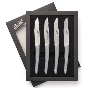 Set 4 coltelli bistecca grigio