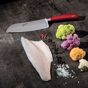 Coltello Elegance santoku 18 cm rosso