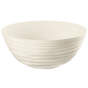 White Tierra L bowl with lid