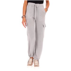 Pantalone grigio con tasche cargo