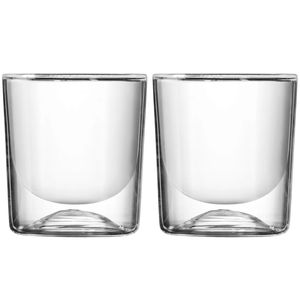 Set of 2 Large glass glasses