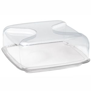Transparent square Everyday cheese holder