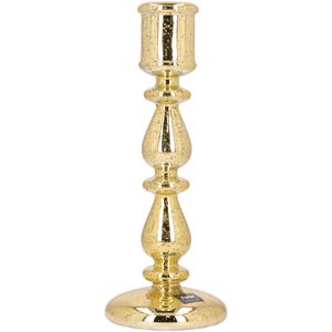 Mina gold glass candlestick 24cm