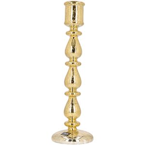 Mina gold glass candlestick 31cm