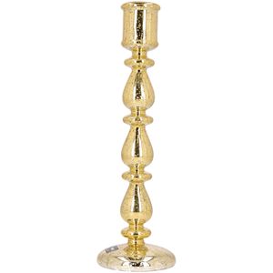 Mina gold glass candlestick 31cm