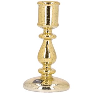 Mina gold glass candlestick 17cm
