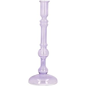 Candelabro Clea lilla in vetro