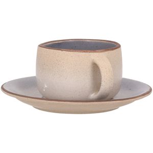 Set tazzina e piattino Biscuit Light Blue